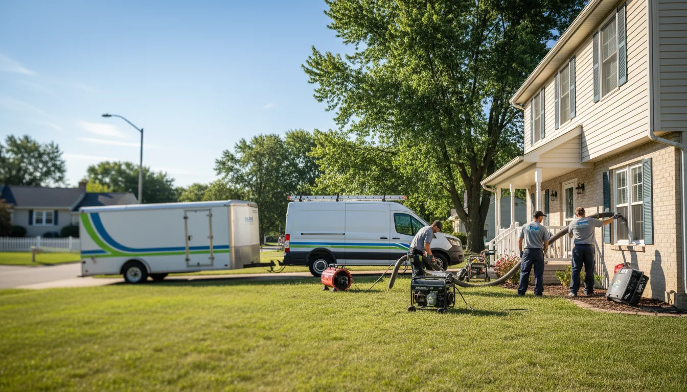 Flooded Basement Restoration And Cleanup With Repair in Mulberry Grove, IL near me